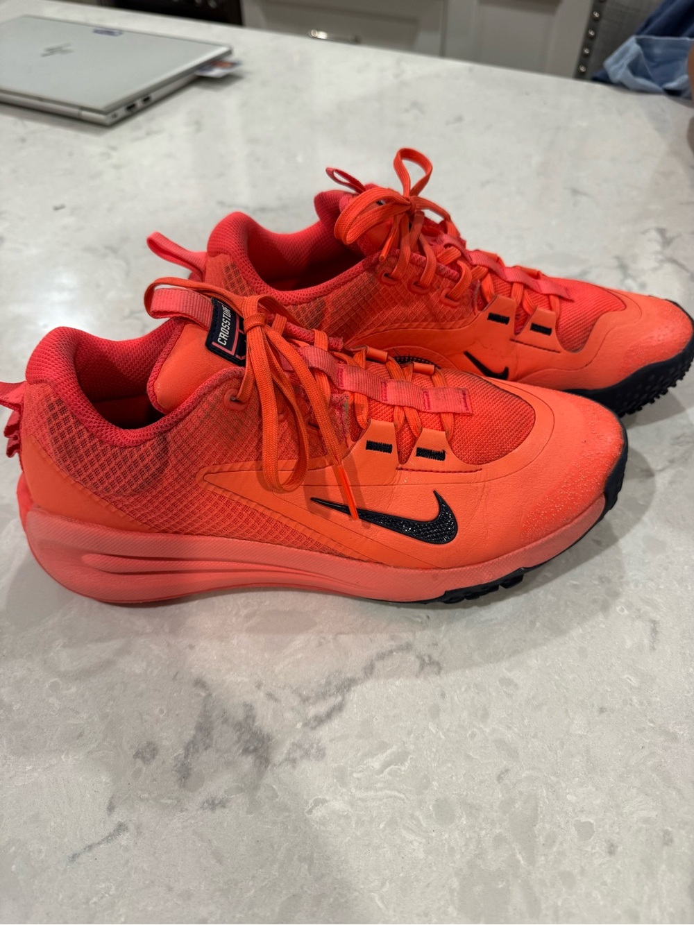 Nike Orange Cross Turf Baseball Cleats